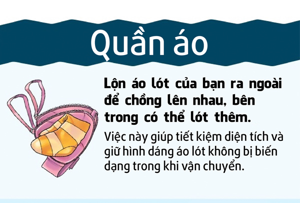 MẸO ĐÓNG GÓI VẬT DỤNG DU LỊCH MỘT CÁCH THÔNG MINH