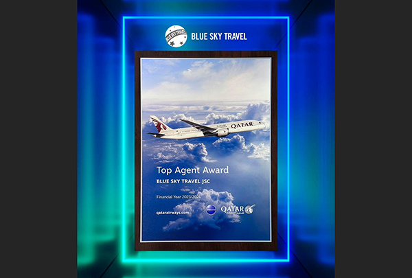 Top Agent Award - Financial Year 2023/2024 - Qatar Airways
