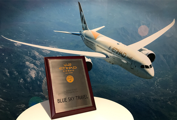 TOP AGENT - ETIHAD AIRWAYS NĂM 2016