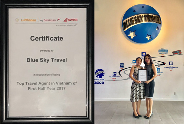 TOP TRAVEL AGENT IN VIETNAM OF FIRST HALF YEAR 2017 -  LUFTHANSA