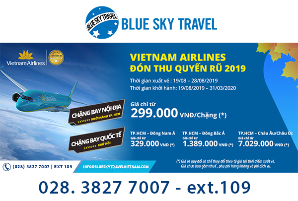 Khuyến mãi Đón Thu quyến rũ cùng Vietnam Airlines